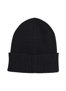 Gorro Tommy Jeans Heritage preto para homem