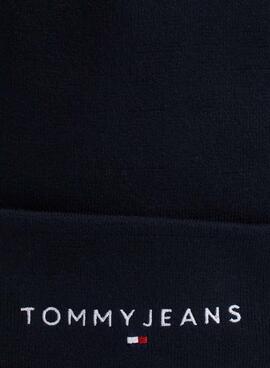 Touca Tommy Jeans linear logo marinho para homem