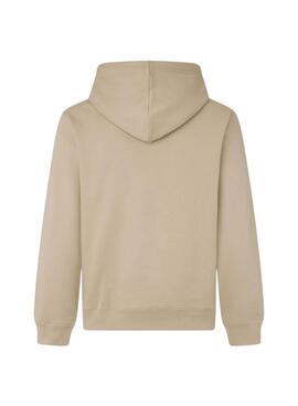 Moletom Pepe Jeans New Joe Hoodie bege para homem