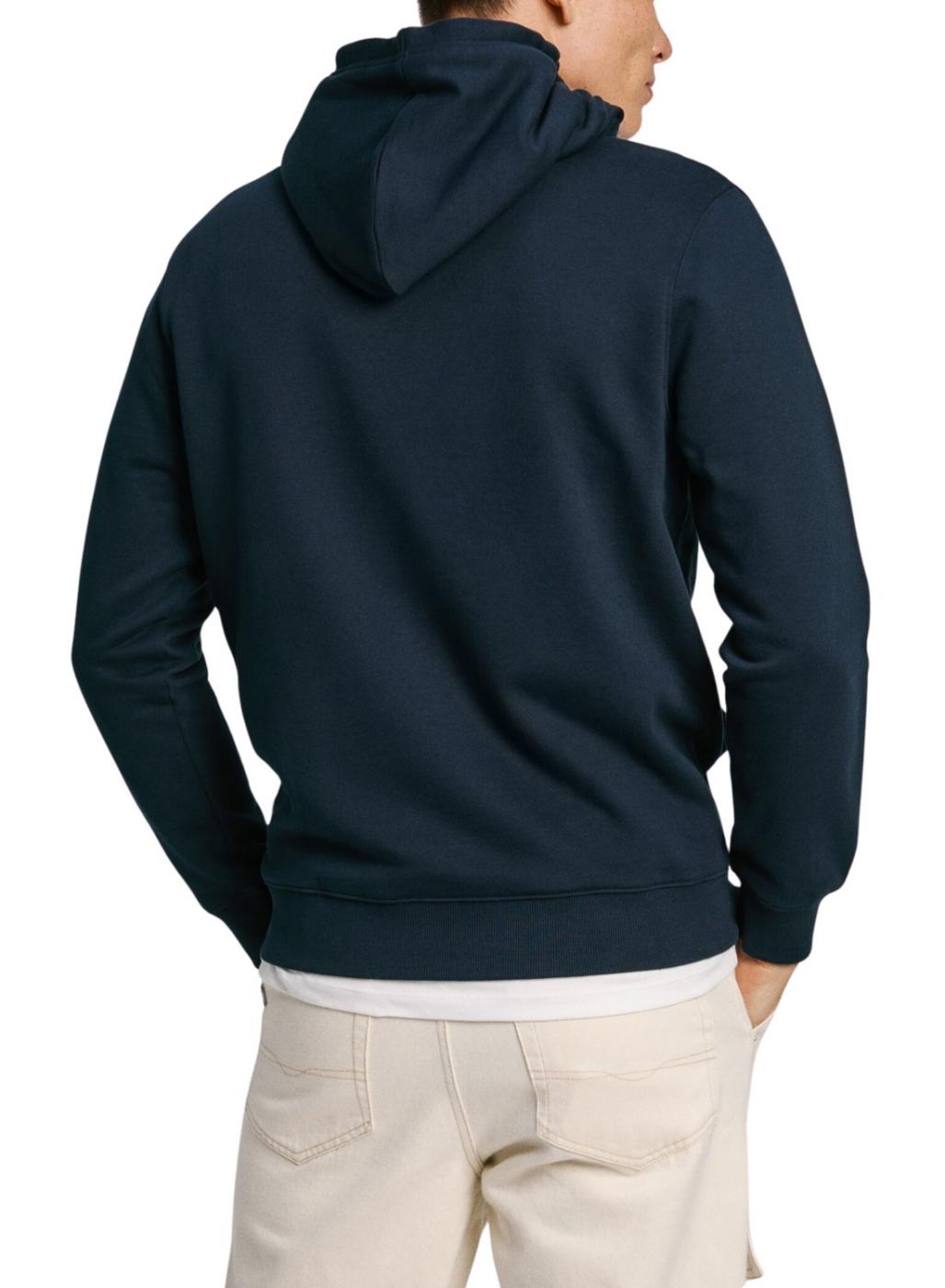 Moletom Pepe Jeans New Joe Hoodie azul marinho para homens