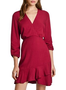 Vestido Pepe Jeans Kendall vermelho para mulher