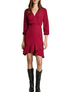 Vestido Pepe Jeans Kendall vermelho para mulher