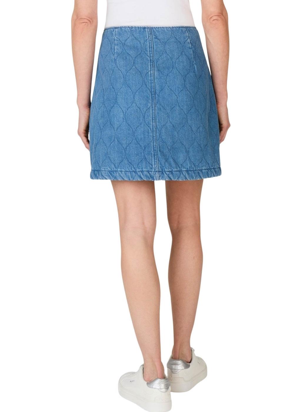 Saia Pepe Jeans acolchoada em denim para mulher