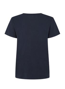 Camiseta Pepe Jeans Ginny azul marinho para mulher