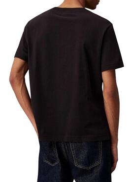 Camiseta Calvin Klein Jeans Chenille preta para homem