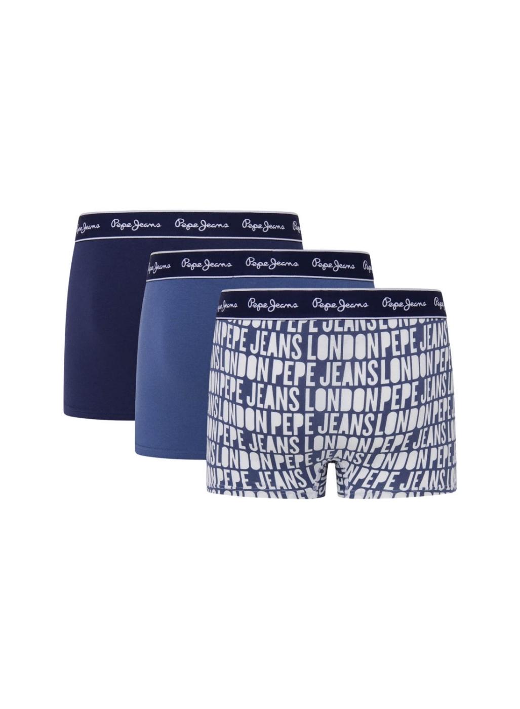 Cuecas Pepe Jeans AO Logo Azul para homem