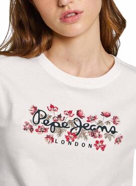 Camiseta Pepe Jeans Ginny branca para mulher