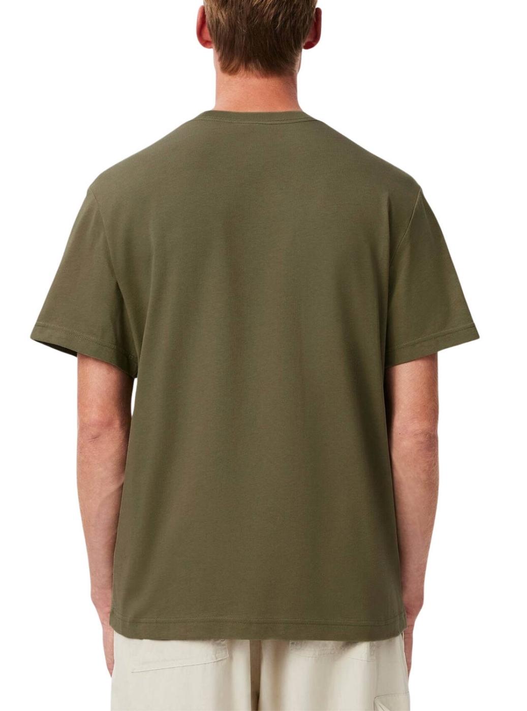 Camiseta Lacoste Pocket verde para homem