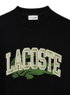 Moleton Lacoste College preto para homens