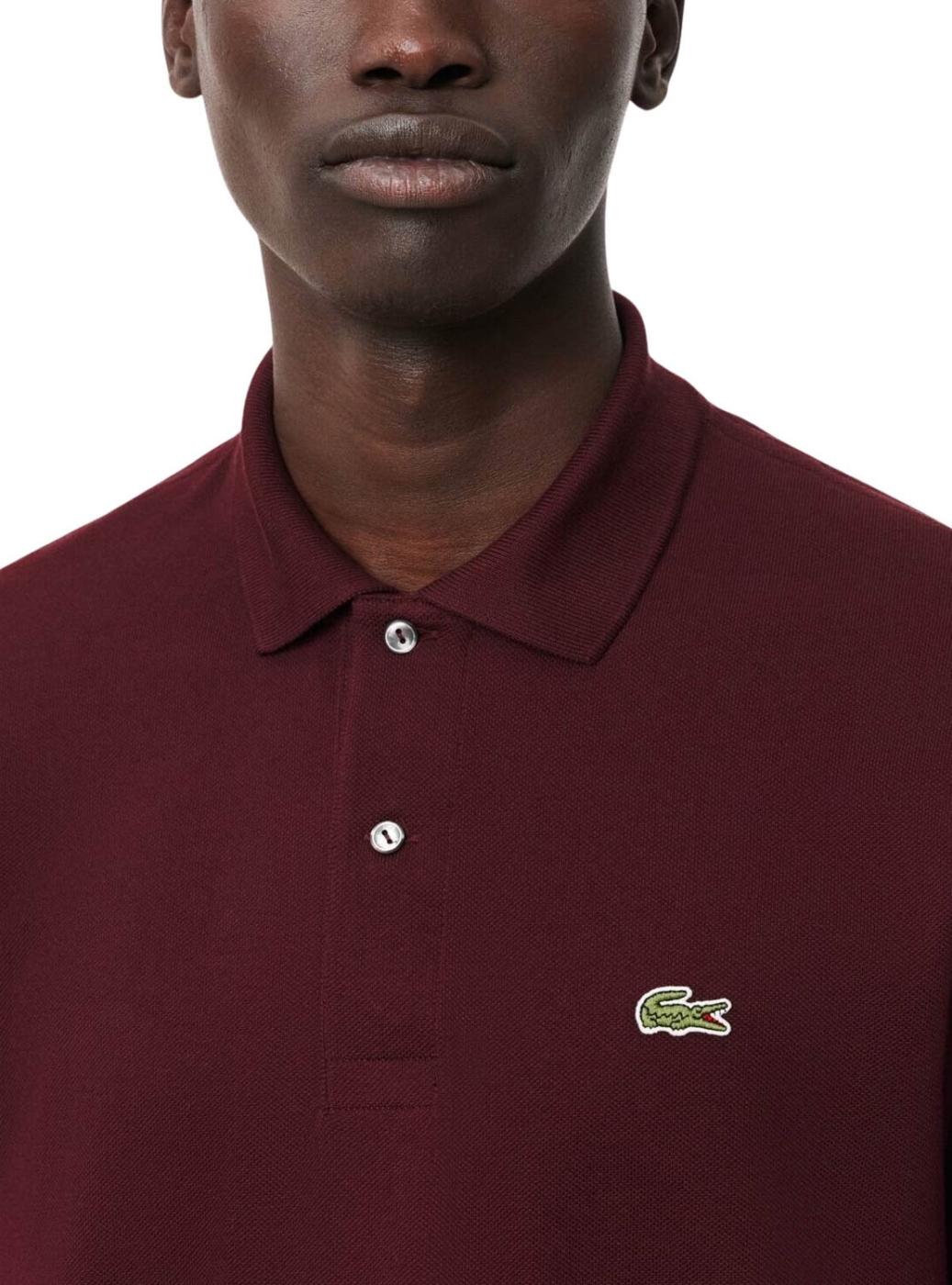 Camisa Polo Lacoste vermelha para homens