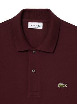 Camisa Polo Lacoste vermelha para homens