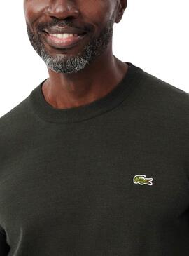 Camisola básica verde da Lacoste para homem