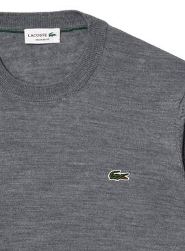 Camisola básica cinza da Lacoste para homem