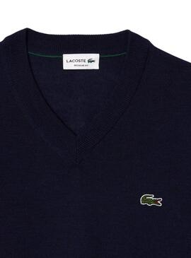 Camisola Lacoste Polo azul marinho para homens