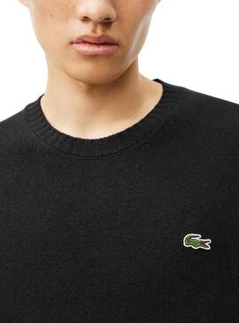 Camisola Lacoste Tricot preta para homem