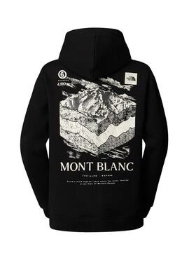 Moletom The North Face Mont Blanc preto para mulher