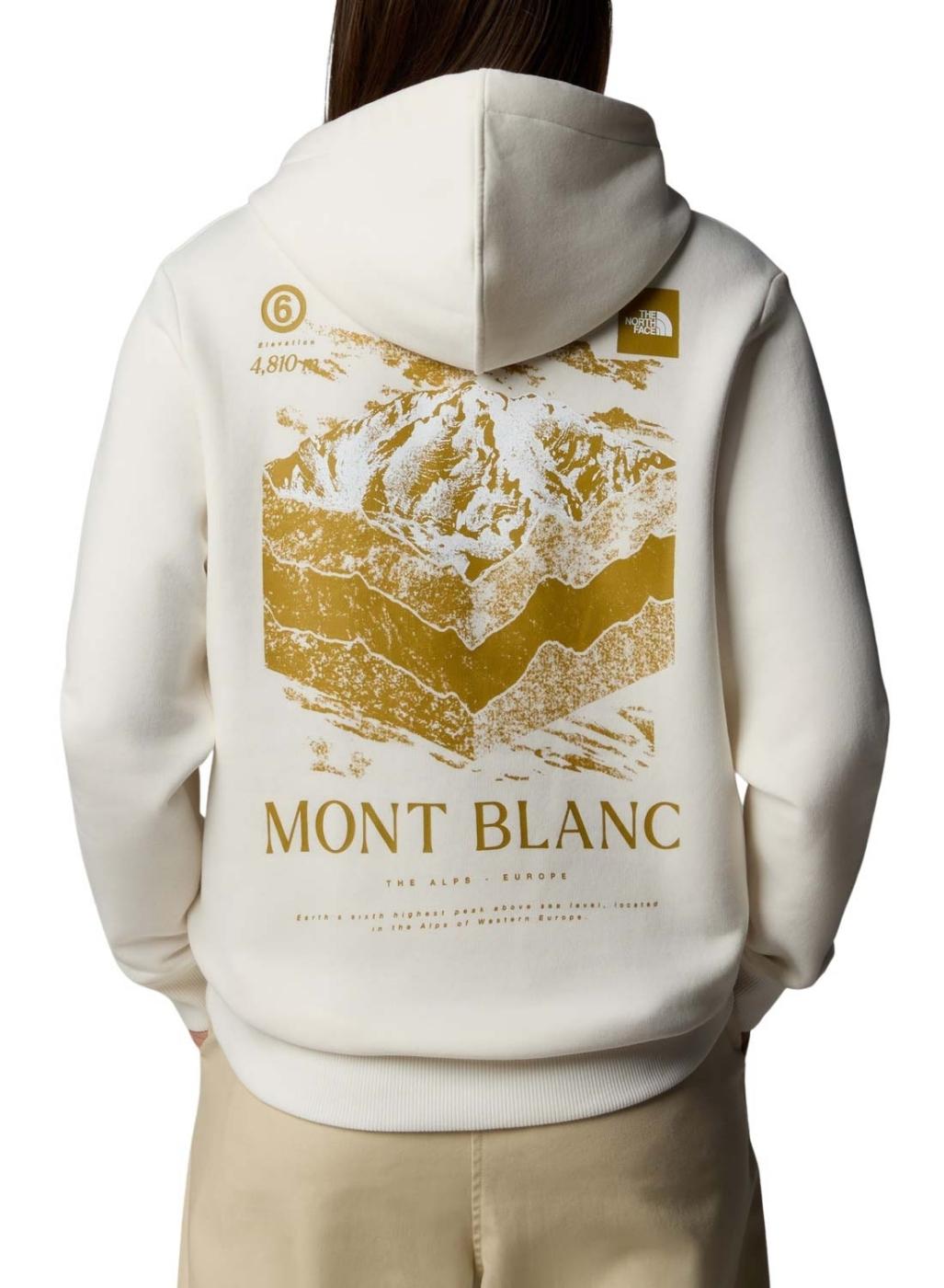 Moletom The North Face Mont Blanc bege para mulher