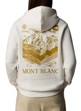 Moletom The North Face Mont Blanc bege para mulher