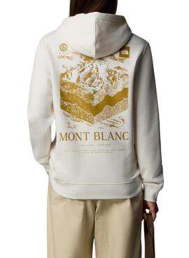 Moletom The North Face Mont Blanc bege para mulher