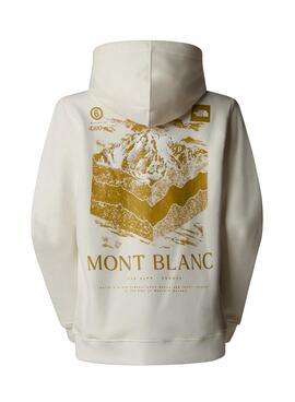 Moletom The North Face Mont Blanc bege para mulher