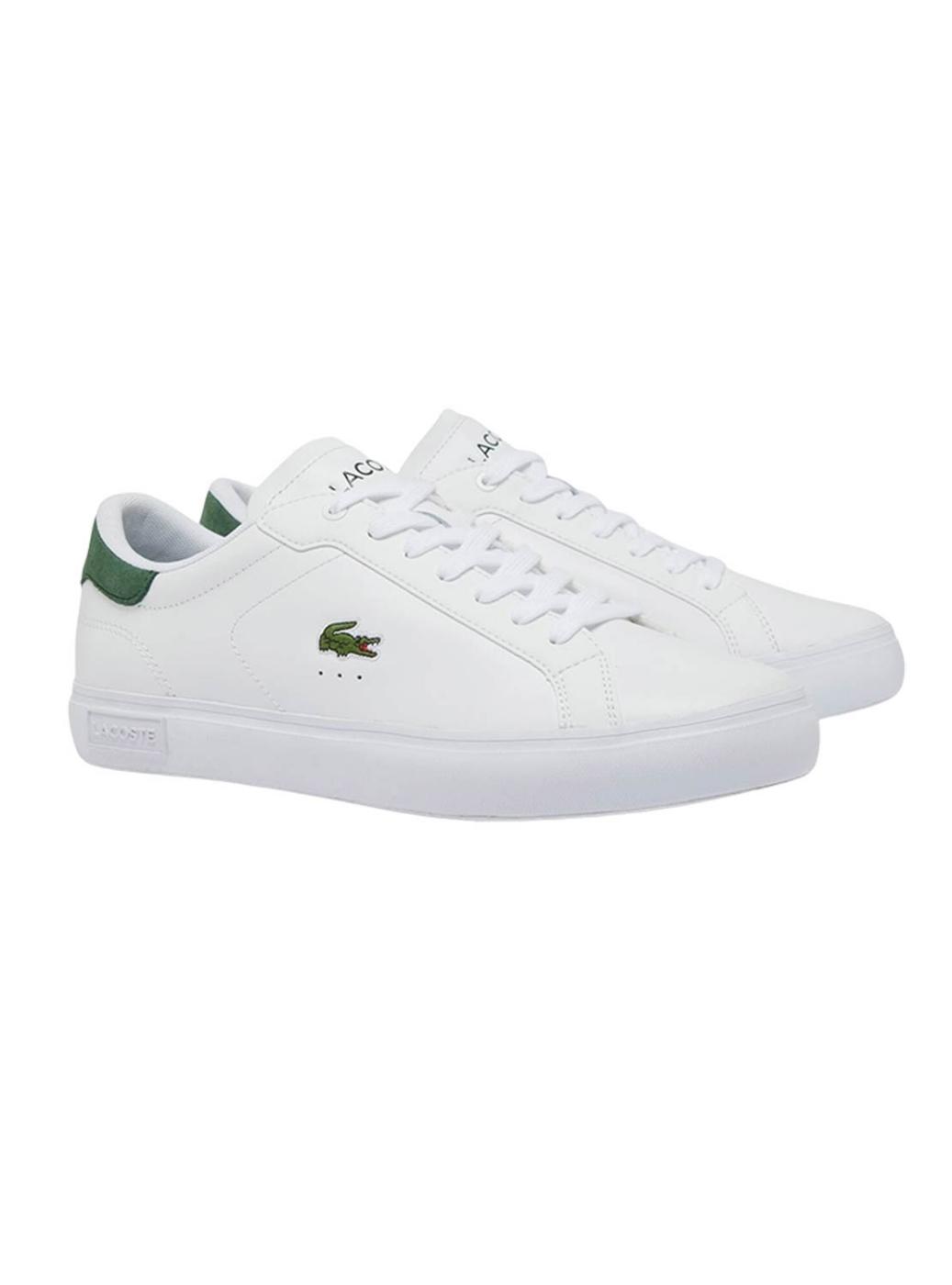 Ténis Lacoste Powercourt Branco e Verde para homem