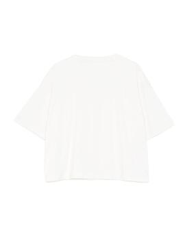 T-Shirt Pepe Jeans Mimi Dua Lipa Branco De Mulher
