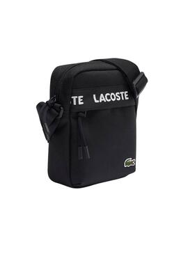 Bolsa camera Lacoste Logo Preto para homem