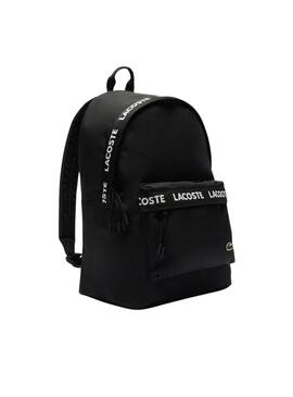 Mochila Lacoste Logo Preto para homem