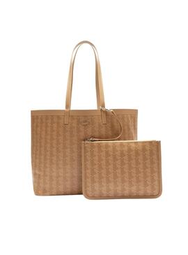 Bolsa Shopper Monográfico Camel para mulher