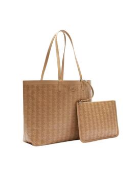 Bolsa Shopper Monográfico Camel para mulher