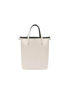 Bolsa Lacoste Anna Vertical Preto e Branco para mulher