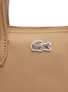 Bolsa Tote Mini Lacoste Bege para mulher