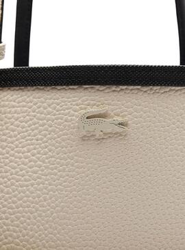 Bolsa reversível Lacoste Anna Preto e Bege para mulher