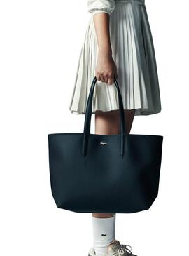 Bolsa reversível Lacoste Anna Preto e Bege para mulher