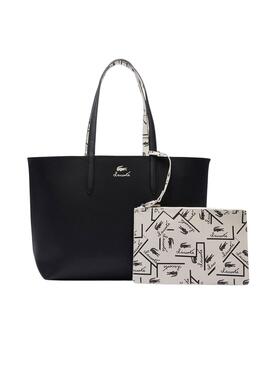 Bolsa reversível Lacoste Anna Preto e Branco para mulher