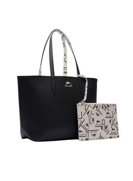 Bolsa reversível Lacoste Anna Preto e Branco para mulher