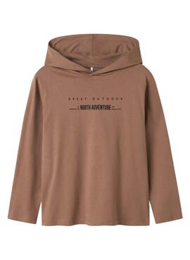 Sweatshirt Name It Odiska Castanho para menino