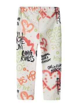 Leggings Name It Noelle HeartFelt Graffiti para menina