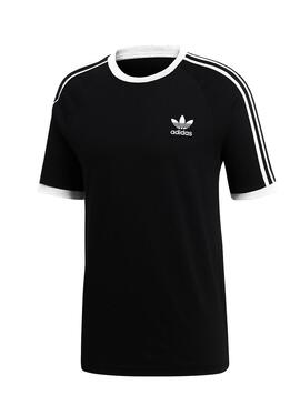 T-Shirt Adidas 3 Stripes Preto Para Homem