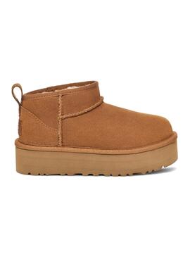 Botas UGG Mini Platform Marrom para menino e menina