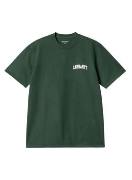 Camiseta Carhartt University verde para homem.