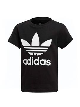 T-Shirt Adidas Trefoil Preto Menino