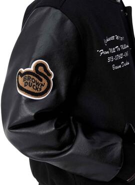 Jaqueta Bomber Carhartt Brown Ducks preta para homem