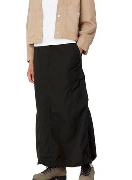 Saia Carhartt Cargo preta para mulher