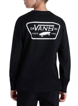 Camisa Vans Full Patch Preta para criança