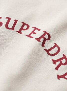 Camiseta Superdry Tattoo Graphic beige para homem