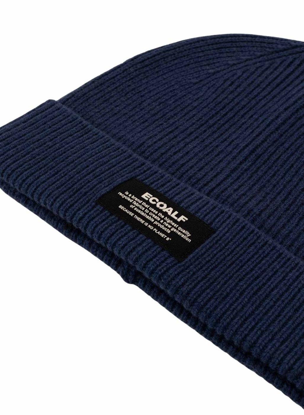 Gorro Ecoalf Wool azul marino para mujer e homem.