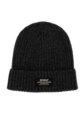 Gorro Ecoalf Thick cinzento escuro para homem e mulher.