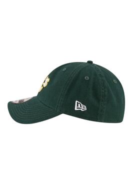 Boné New Era Oakland Athletics Core Classic verde para homem e mulher