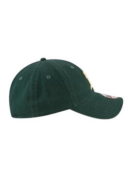 Boné New Era Oakland Athletics Core Classic verde para homem e mulher